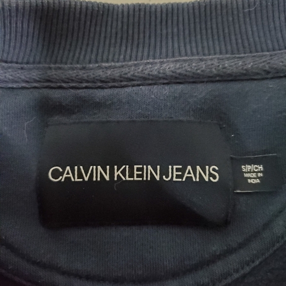 Calvin Klein cropped fleece pullover, sz: S - Picture 2 of 5